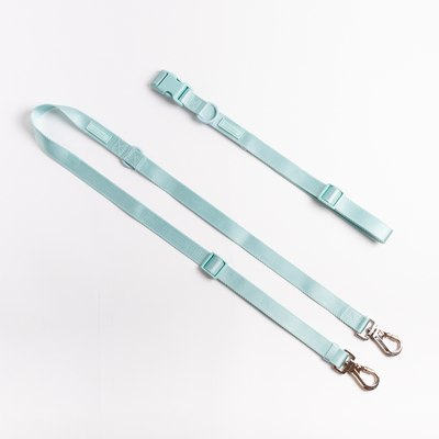 Multi-position Freestyle Dog Lead // BubbleGum Light Blue